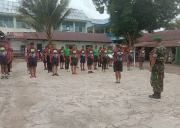 Koramil 1413-02/Pasarwajo Laksanakan Apel Pagi Sebagai Wujud Kedisiplinan Prajurit