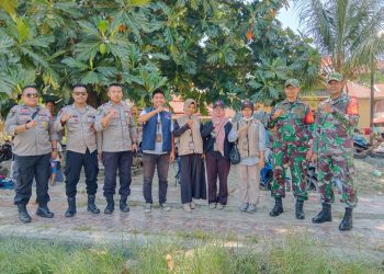 Kerja Sama Koramil 1413-02/Pasarwajo, Polres Buton dan Panwaslu Siap Amankan Kampanye Paslon Nomor Urut 02 ASR & Hugua