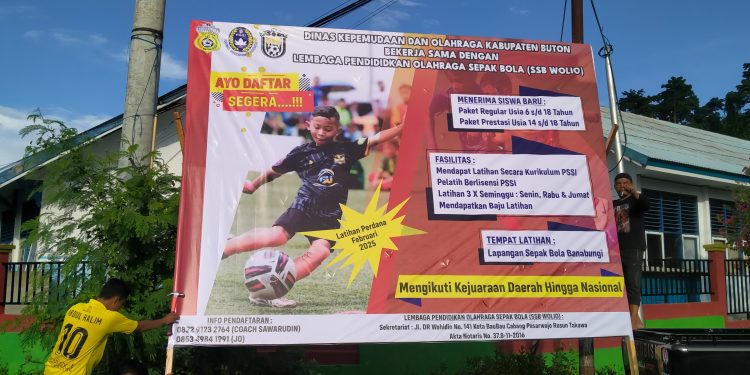 Dinas Pemuda dan Olahraga kabupaten Buton Jalin Kerjasama Dengan SBB ,Buka Pendaftaran Siswa Baru Usia 6 – 18 Tahun