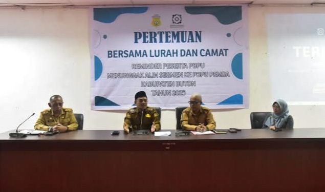 Bahas PBPU, Wabup Buton Pimpin Pertemuan dengan Lurah dan Camat se-Kabupaten Buton