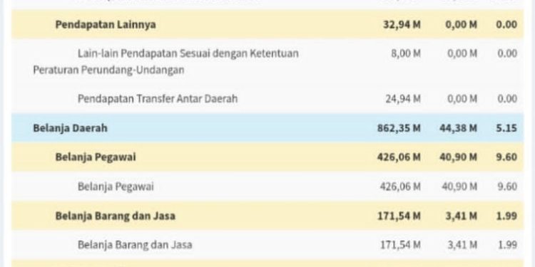 Realisasi APBD Kabupaten Buton Per 27 Maret 2025 Masih Rendah, Perlu Percepatan Penyerapan Anggaran