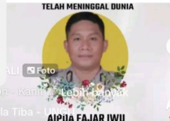 Berita Duka: AIPDA Fajar Iwu, Anggota Polsek Ambuau Indah, Tewas Ditusuk Saat Bertugas