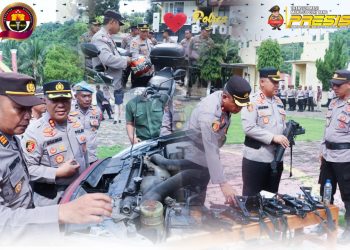 Kapolres Buton Cek Sarpras Pendukung Tugas Polri