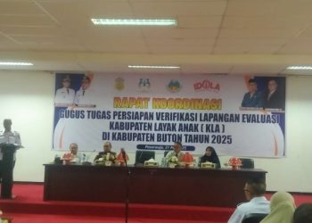 Forkopimda Kompak Dukung Kabupaten Buton Menuju Kabupaten Layak Anak Tingkat Madya