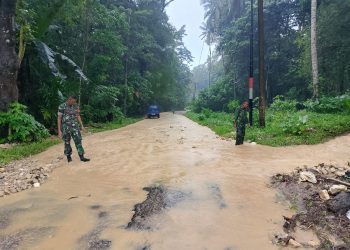 Banjir Rendam Kawasan Wabaelangko dan Jalan Poros Wabula–Pasarwajo, Aktivitas Warga Terhambat