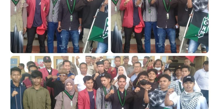 Gabungan Tiga Aliansi Mahasiswa Gelar Aksi Demo, DPRD Buton Revisi Kembali Kenaikan Tunjangan Transportasi